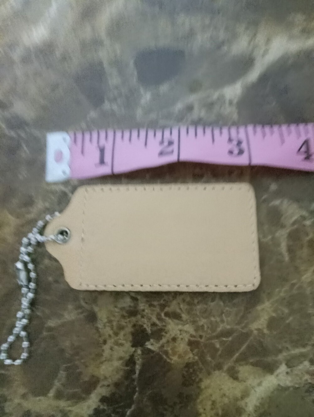 Tan Coach Large Hangtag EUC - Picture 2 of 2